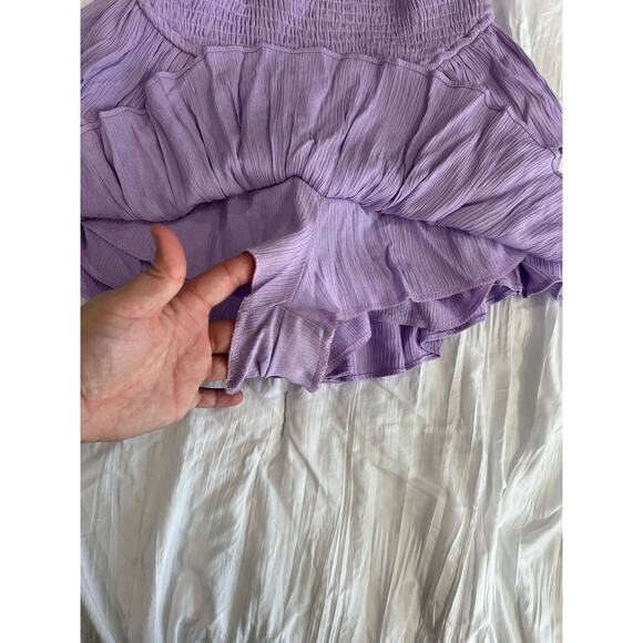 NWT Lilac Lavender Purple high waisted ruffle mini Skort - Picture 3 of 7